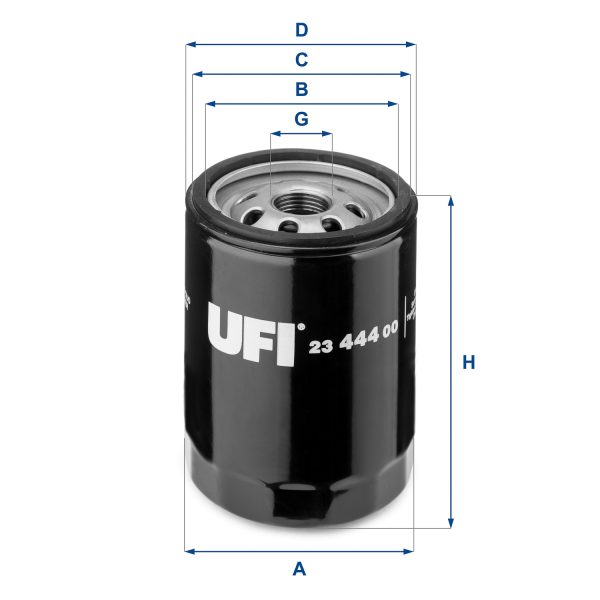 Filtru ulei FIAT TIPO (160_) 1.6 i.e. benzina 90 cai UFI 23.444.00