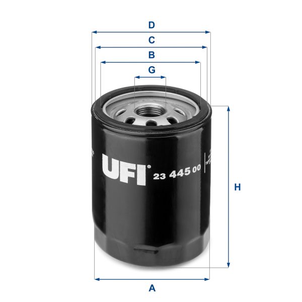 Filtru ulei FIAT TIPO (160_) 1.7 D (160.AG) diesel 58 cai UFI 23.445.00