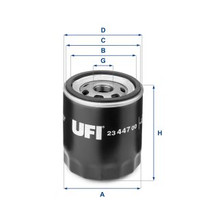 Filtru ulei FIAT PANDA (141_) 650 benzina 30 cai UFI 23.447.00