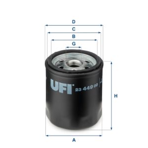 Filtru ulei FIAT FIORINO Pick up (146_) 1.7 TD diesel 63 cai UFI 23.449.00