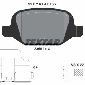 Placute frana FIAT PANDA (169_) 1.2 (169AXF2A, 169AXF1A) benzina 69 cai TEXTAR 2360102