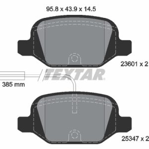 Placute frana FIAT 500 (312_) 0.9 (312AXM1B) benzina 105 cai TEXTAR 2360104