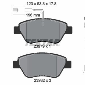 Placute frana FIAT 500 (312_) 1.4 (312AXC1B, 312CXC1B) benzina 100 cai TEXTAR 2397903