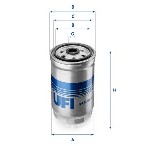 Filtru combustibil FIAT FREEMONT (345_) 2.0 JTD 4x4 diesel 163 cai UFI 24.529.00
