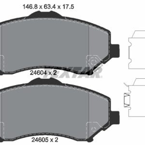 Placute frana FIAT FREEMONT (345_) 2.0 JTD 4x4 diesel 163 cai TEXTAR 2460402