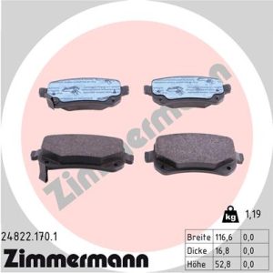 Placute frana FIAT FREEMONT (345_) 2.0 JTD diesel 136 cai ZIMMERMANN 24822.170.1