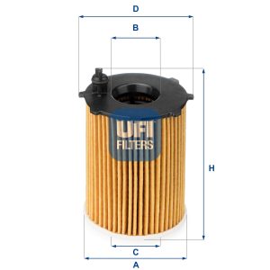 Filtru ulei FIAT PANDA VAN (312_, 519_) 0.9 (312CXH1A, 312DXH1A) benzina 65 cai UFI 25.128.00