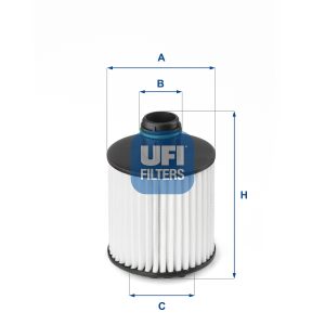 Filtru ulei FIAT QUBO (225_) 1.3 D Multijet (225AXG1A, 225CXG1A, 225AXG11, 225CXG11) diesel 80 cai UFI 25.139.00