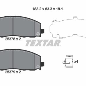 Placute frana FIAT FREEMONT (345_) 2.0 JTD 4x4 diesel 163 cai TEXTAR 2537801