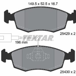 Placute frana FIAT 500 C (312_) 0.9 (312AG1A) benzina 86 cai TEXTAR 2542901