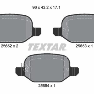 Placute frana FIAT 500L (351_, 352_) 0.9 (199LYC1B) benzina 105 cai TEXTAR 2565201