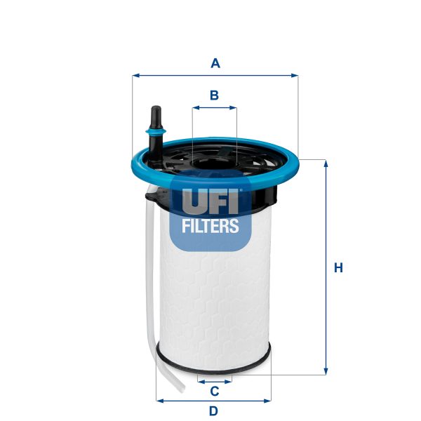 Filtru combustibil FIAT 500 C (312_) 1.3 D Multijet (312CXE1A, 312AXE1A) diesel 95 cai UFI 26.052.00