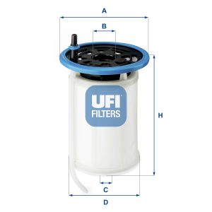 Filtru combustibil FIAT TIPO limuzina (356_, 357_) 1.6 D (356SXG1B) diesel 120 cai UFI 26.079.00