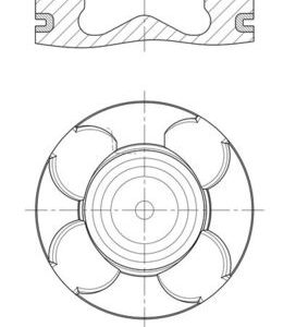 Piston FIAT PANDA VAN (312_, 519_) 1.3 D Multijet (312CXL1A, 312DXL1A) diesel 75 cai MAHLE ORIGINAL 007 PI 00171 000