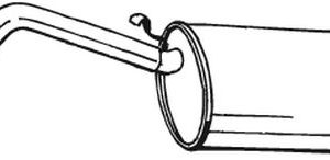 Toba esapament finala FIAT PANDA (141_) 1000 i.e. Cat benzina 45 cai BOSAL 282-179