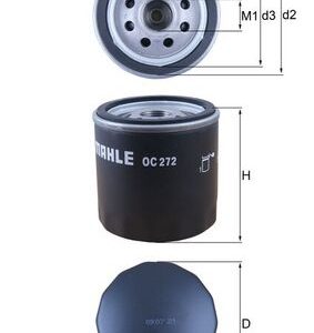Filtru ulei FIAT PANDA (169_) 1.1 (169.AXA1A) benzina 54 cai KNECHT OC 272