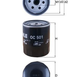 Filtru ulei FIAT FIORINO Autoutilitara/limuzina spatioasa (146_) 60 1.1 benzina 54 cai KNECHT OC 501