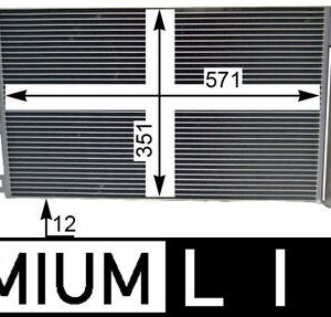 Condensator climatizare FIAT FIORINO Autoutilitara/limuzina spatioasa (225_) 1.3 D Multijet (225BXD1A, 225BXB1A, 225BXB11) diesel 75 cai MAHLE ORIGINAL AC 367 000P