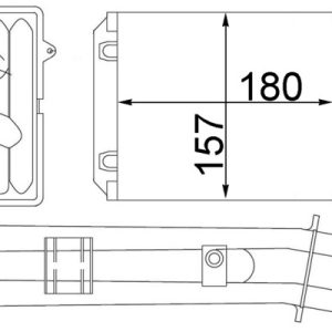 Schimbator caldura incalzire habitaclu FIAT 500 (312_) 0.9 (312AXG1A, 312.AXG11) benzina 86 cai MAHLE ORIGINAL AH 213 000S