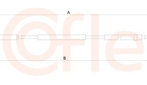 Cablu transmisie manuala FIAT 500L (351_, 352_) 0.9 (199LYC1B) benzina 105 cai COFLE 2CB.FI001