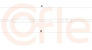 Cablu transmisie manuala FIAT 500L (351_, 352_) 0.9 (199LYC1B) benzina 105 cai COFLE 2CB.FI002