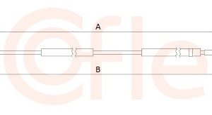 Cablu transmisie manuala FIAT 500L (351_, 352_) 1.4 (199LYF1B) benzina 120 cai COFLE 2CB.FI003