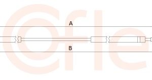 Cablu transmisie manuala FIAT 500L (351_, 352_) 1.4 (199LYF1B) benzina 120 cai COFLE 2CB.FI004