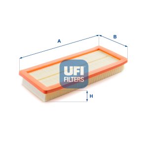 Filtru aer FIAT FIORINO Autoutilitara/limuzina spatioasa (225_) 1.4 (225BXA1A, 225BXF1A) benzina 73 cai UFI 30.371.00