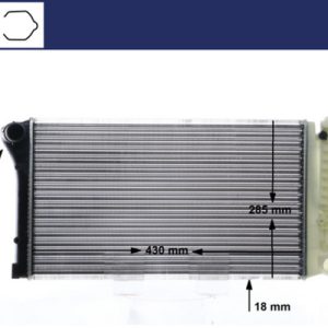 Radiator racire motor FIAT PANDA VAN (312_, 519_) 1.2 (312CXA1A, 312DXA1A) benzina 69 cai MAHLE ORIGINAL CR 10 000S