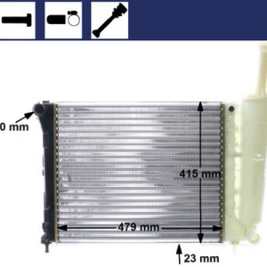 Radiator racire motor FIAT 500 C (312_) 1.2 (312CXA1A, 312AXA1A) benzina 69 cai MAHLE ORIGINAL CR 1859 000S