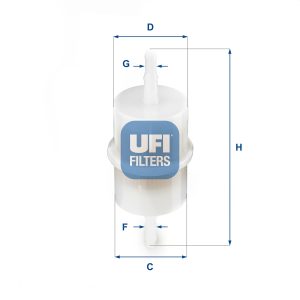 Filtru combustibil FIAT FIORINO Pick up (147_) 1.0 benzina 50 cai UFI 31.001.00