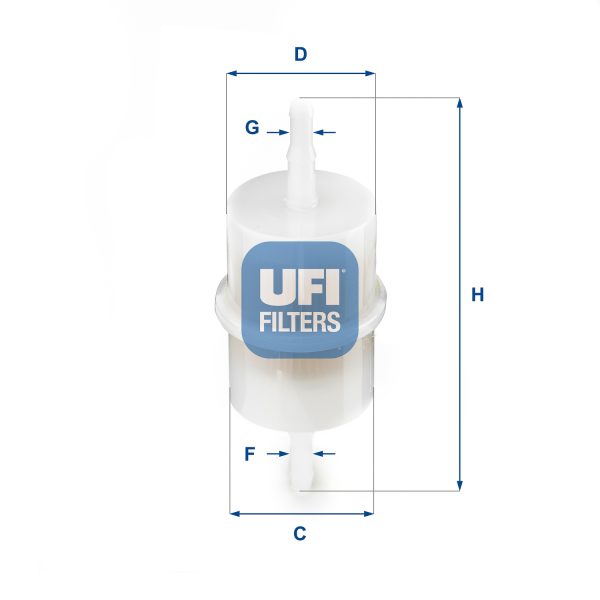 Filtru combustibil FIAT FIORINO Pick up (147_) 1.0 benzina 50 cai UFI 31.001.00