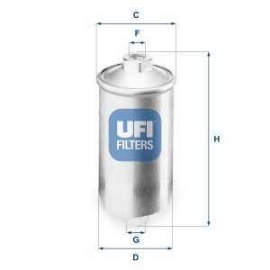 Filtru combustibil FIAT TIPO (160_) 1.8 i.e benzina 97 cai UFI 31.504.00