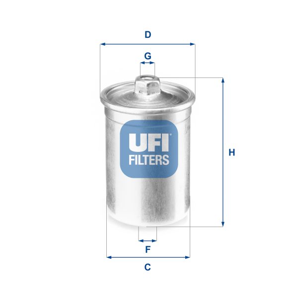 Filtru combustibil FIAT CROMA (154_) 2500 V6 benzina 162 cai UFI 31.506.00