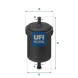 Filtru combustibil FIAT PANDA (141_) 1000 4x4 benzina 45 cai UFI 31.512.00
