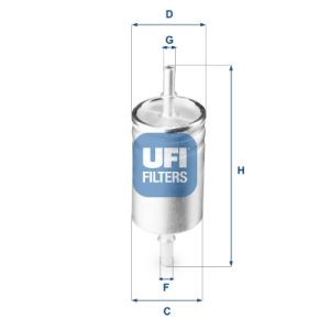 Filtru combustibil FIAT 500X (334_) 1.0 (334.AXN1B) benzina 114 cai UFI 31.941.00