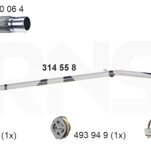 Racord evacuare FIAT 500 C (312_) 1.2 (312CXA1A, 312AXA1A) benzina 69 cai ERNST 314558