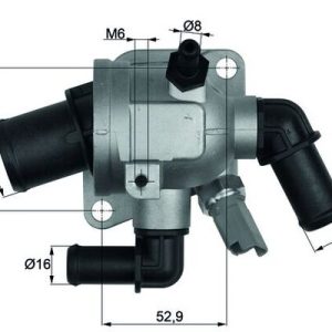 Termostat lichid racire FIAT 500 (312_) 1.3 D Multijet (312AXE1A) diesel 95 cai MAHLE ORIGINAL TI 173 88