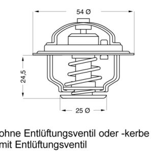 Termostat lichid racire FIAT CROMA (154_) 2500 TD (154.AE) diesel 101 cai WAHLER 4008.79D