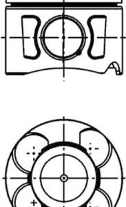 Piston FIAT QUBO (225_) 1.3 D Multijet (225AXE1A, 225CXE1A, 225AXH1A, 225AXL1A,... diesel 95 cai KOLBENSCHMIDT 41288600