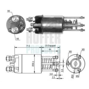 Solenoid electromotor FIAT PANDA (141_) 950 4x4 benzina 48 cai HOFFER 46188