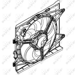 Ventilator radiator FIAT PANDA (312_, 319_) 1.2 (312PXA1A) benzina 69 cai NRF 47598