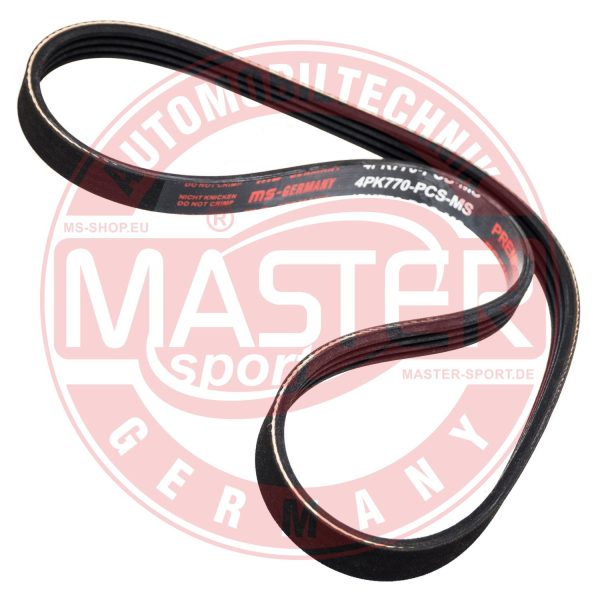 Curea transmisie cu caneluri FIAT CROMA (154_) 2500 V6 benzina 162 cai MASTERSPORT GERMANY 4PK770-PCS-MS