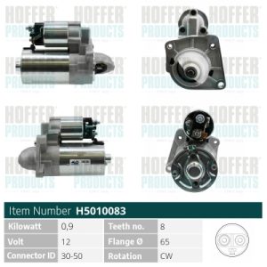 Electromotor FIAT PANDA (169_) 1.1 (169.AXA1A) benzina 54 cai HOFFER H5010083