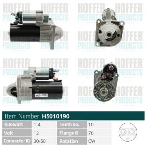 Electromotor FIAT TIPO limuzina (356_, 357_) 1.6 D (356SXG1B) diesel 120 cai HOFFER H5010190