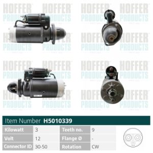 Electromotor FIAT 500 (111_, 101_, 110_) 0.6 benzina 18 cai HOFFER H5010339