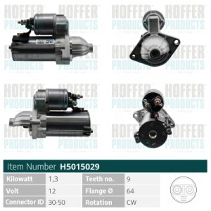 Electromotor FIAT TIPO limuzina (356_, 357_) 1.3 D (356SXB1A, 356SXH1A, 356SXD1A) diesel 95 cai HOFFER H5015029