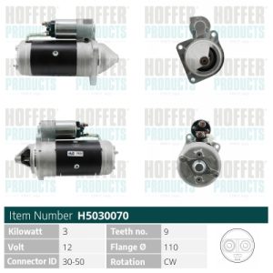 Electromotor FIAT PANDA Caseta/ Hatchback (141_) 1000 i.e benzina 45 cai HOFFER H5030070