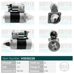 Electromotor FIAT PANDA (141_) 1000 benzina 50 cai HOFFER H5030230