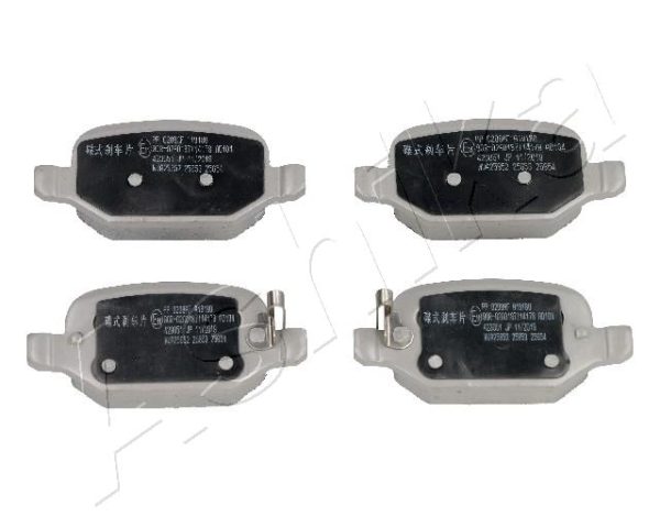 Placute frana FIAT 500L (351_, 352_) 0.9 (199LYC1B) benzina 105 cai ASHIKA 51-00-0208